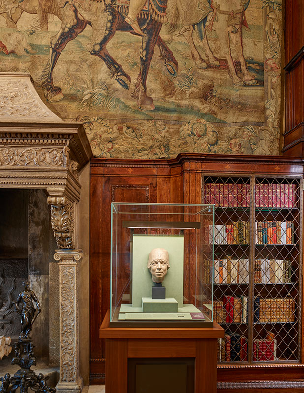 Bust of Belle da Costa Greene on display in J. Pierpont Morgan's Library