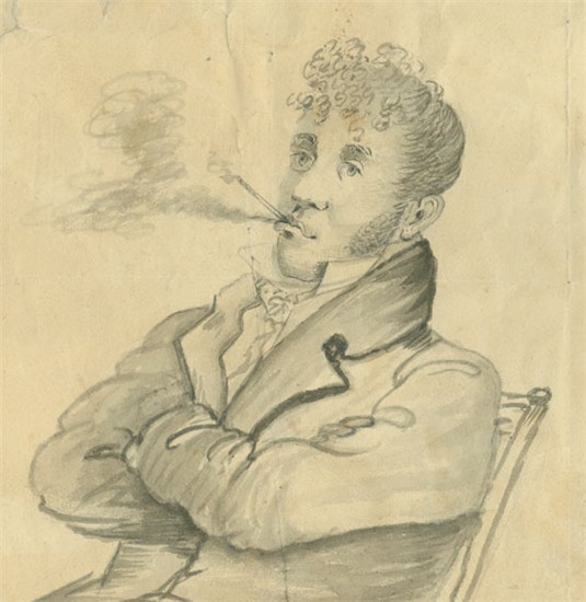 Self portrait by Robert Fulton, nicknamed