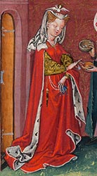 Detail from the Hours of Catherine of Cleves