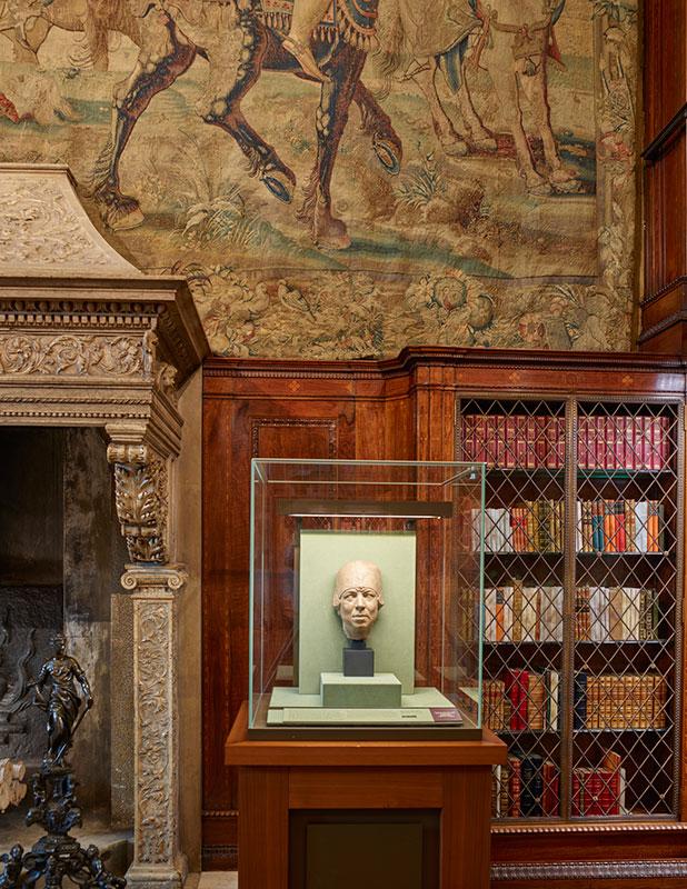 Bust of Belle da Costa Greene on display in J. Pierpont Morgan's Library